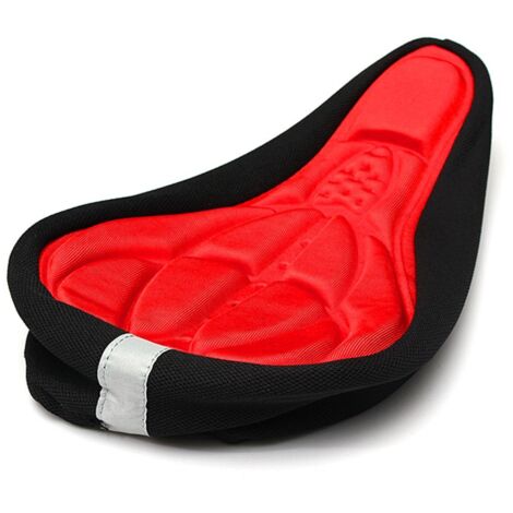 Housse de siège en gel de silicone pour selle de vélo Noir (1/5)