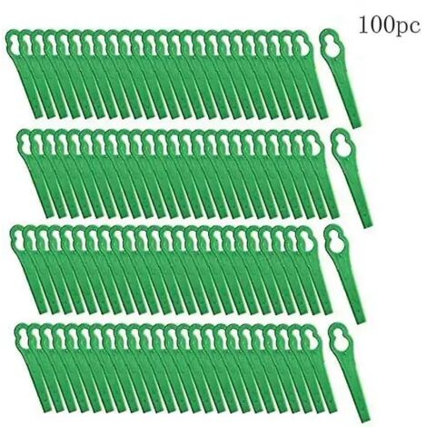 Lot de 100 tondeuses de jardin de rechange en plastique (1/3)