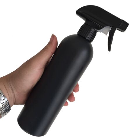 2 × 500 ml Bouteille de pulvérisation en plastique noir vide pour salle de lavage de voiture Pulvérisateur d'eau Pulvérisateur d'eau Bouteille de pulvérisation rechargeable (1/4)