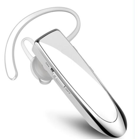 Casque d'écoute unilatéral pour conduite professionnelle blanc (1/4)