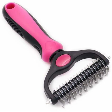 Brosse pour sous-poil pour chien et chat Peigne pour sous-poil à poils longs et courts Brosse d'épilation pour chien Brosse de toilettage (1/4)