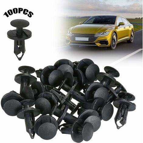 100 pcs rivets de voiture en plastique, clips de fixation de voiture (1/5)