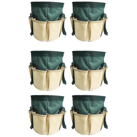 Lot de 6 sacs de rangement pour feuilles de jardin, sac de rangement pour débris de vie, kit d'élagage de jardin, sac de rangement pour jardin (1/3)