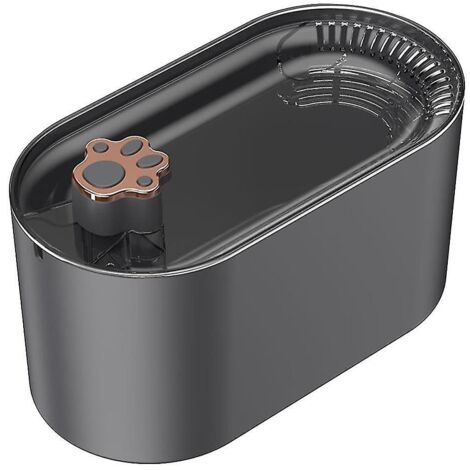 Fontaine à eau, fontaine 3 L, fontaine à eau pour animaux de compagnie, distributeur d'eau pour animaux de compagnie avec lumière LED, abreuvoir automatique (1/3)