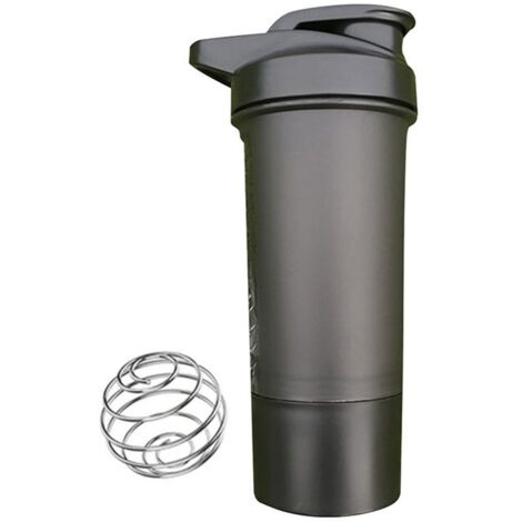 Bouteille shaker pour protéines de 500 ml, bouteille de mélange bleue, bouteilles d'eau de sport pour l'entraînement, bouteilles d'eau de fitness (1/4)