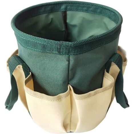 Sac à outils de jardin Sac de rangement de jardinage Pochette seau durable et durable avec toile imperméable Rangement de jardinage Outils de jardin (1/5)