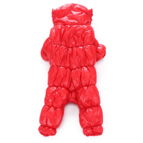 Vêtements pour animaux de compagnie rouges pour chiens, vêtements chauds d'automne et d'hiver pour animaux à quatre pattes (1/2)