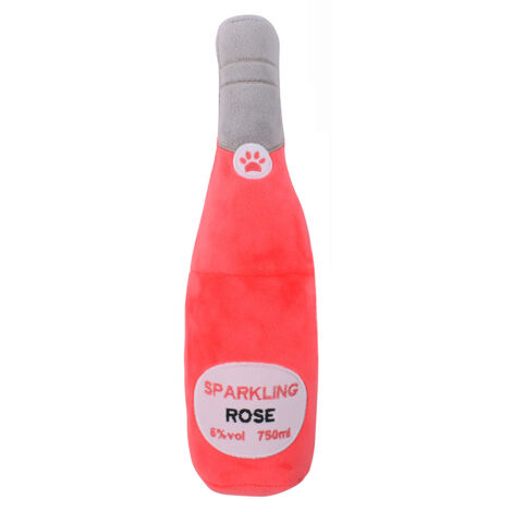 Jouets en peluche pour chien en forme de bouteille de tequila et de champagne, jouet à mâcher résistant aux morsures et aux dents propres (1/4)