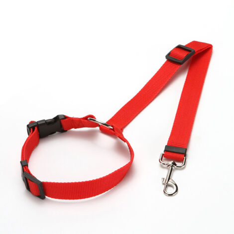 Nouvelle ceinture de sécurité réglable pour chien et chat, ceinture de voyage avec clip, collier de sécurité pour voiture (1/4)