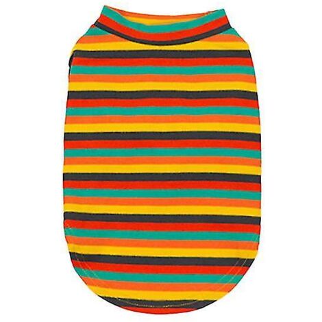 1pc Vêtements pour chien à rayures pour chien chiot (1/3)