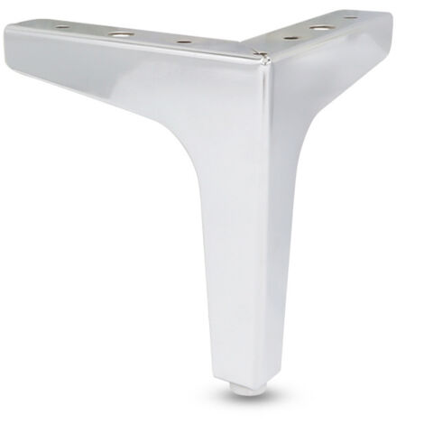 Lot de 4 pieds de canapé en métal, pieds de meubles de style moderne(argent) (1/3)