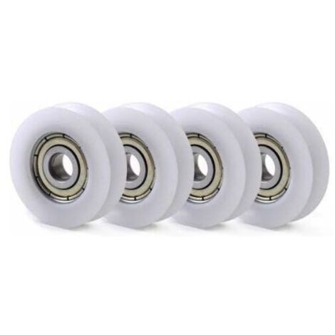 10 PCS U Nylon en Plastique intgr 608 roulements Billes de Gorge 6 30 10mm Poulie de Guidage