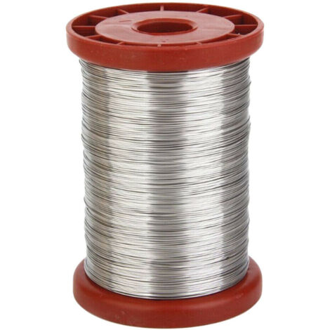 Fil d'acier inoxydable pour l'outil de base de cadres de ruche d'abeille d'apiculture, fil d'équipement d'apiculture 0.5mm 500G (1/5)