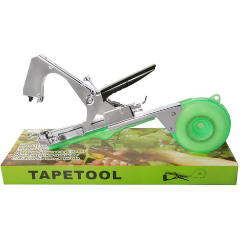 Machine à relier les plantes Outils de ruban adhésif pour plantes de jardin - Outil de ruban adhésif de jardinage avec rubans, pinces en S et lames de rechange (1/3)