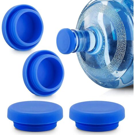 Lot de 5 bouchons de rechange en silicone réutilisables résistants aux déversements pour bouchon de carafe d'eau de 5 gallons (1/3)