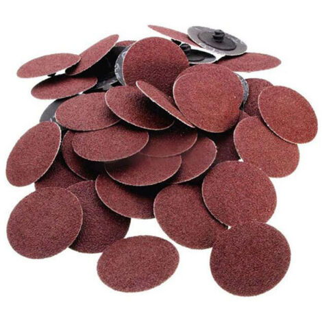 50 pièces de disque de sable de couple disque de meulage diamanté en oxyde d'aluminium rouge disque de meulage pneumatique polissage des métaux disque de sable en céramique disque de polissage Diamètr (1/5)