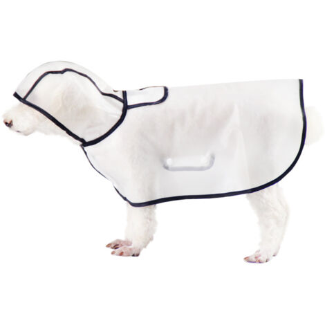 Imperméable à capuche pour chien et chat en PU imperméable pour l'extérieur