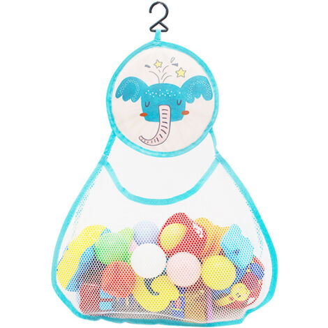 Sac de rangement pour jouets de salle de bain pour enfants pour le stockage de jouets de bain dessin animé sac suspendu de grande capacité(éléphant) (1/5)