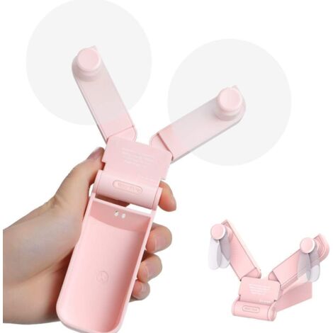 Mini USB Ventilateur à Main, Portable Ventilateur de Poche Pliable avec Câble USB Réglable à 2 Vitesses pour Maison, Bureau et Voyage-Fei Yu (1/5)