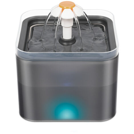 Fontaine à eau automatique à LED 2L pour chats et animaux domestiques (1/4)