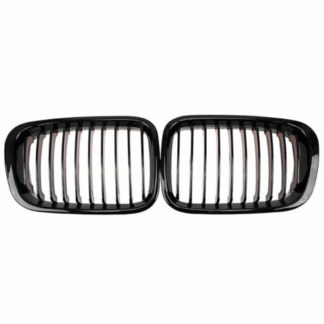 2 pièces de pare-chocs avant capot rein calandre course calandre remplacement pour BMW série 3 E46 4 portes 1998-2001 - Le noir Autres pièce de rechange pour voiture (1/5)