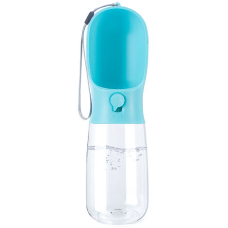 Bouteille d'eau pour chien, bouteille d'eau de voyage portable pour promener le chien, fontaine à boire extérieure multifonctionnelle pour chiens et chats (1/4)