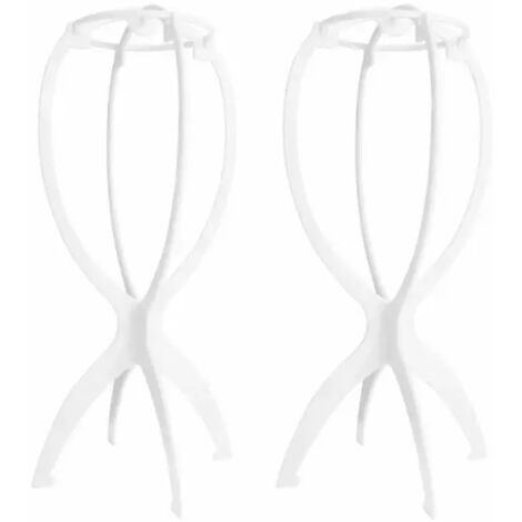 Porte-perruque 2PCS Porte-perruque portable, porte-perruque pliable (1/4)