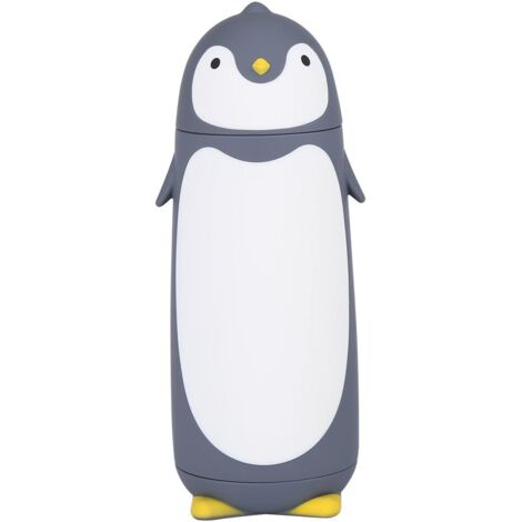 300 ml mignon isolé tasse dessin animé pingouin Boîteille d'eau en verre extérieur Double couche tasse de voyage récipient à boire pour les enfants-Fei Yu (1/5)