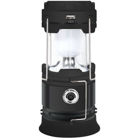 Lampe de camping à LED à charge solaire, tente de camping multifonctionnelle, (1/4)