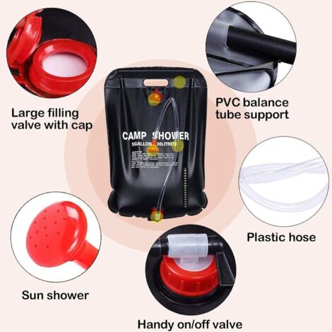 Sac De Douche Solaire Avec Chauffage Solaire, Sac De Douche Pliable
