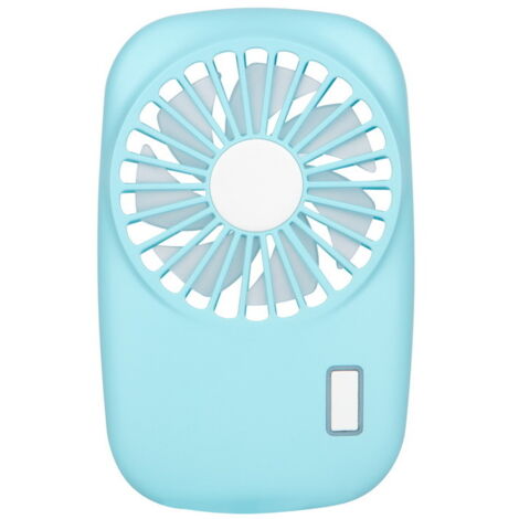 Ventilateur De Poche Mini Puissant Petit Ventilateur Portable Personnel Vitesse Réglable Refroidissement Rechargeable USB - Bleu (1/5)