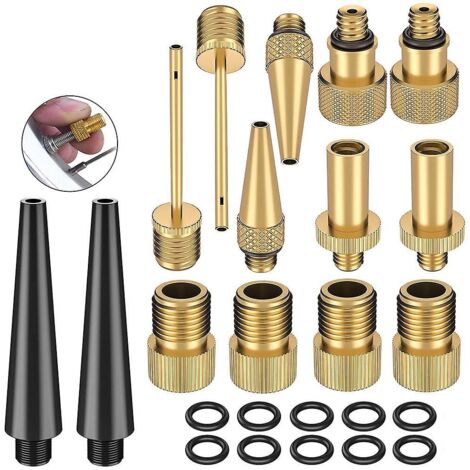 Adaptateur de pompe à vélo Adaptateur de valve de pneu Adaptateur de pompe à pneu de vélo (1/2)