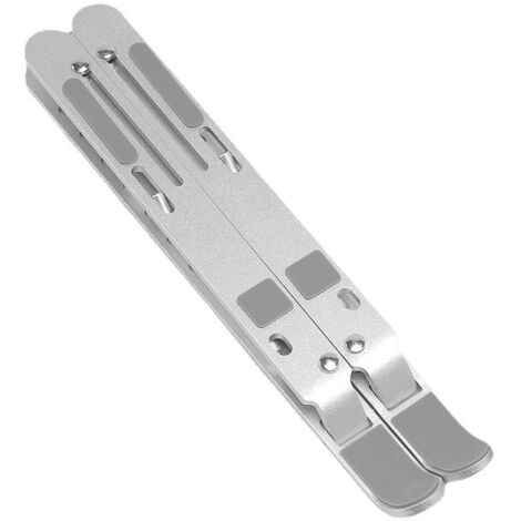 Support ordinateur portable 7 marches en aluminium pour mal de dos (ergonomique). Idéal pour le bureau à domicile (1/5)