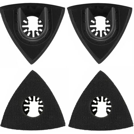 4 supports à sable triangulaires de 80mm, pelles pivotantes polyvalentes, accessoires d'outils électriques multifonctionnels (1/5)