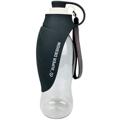 Gobelet d'eau et bouteille d'eau pour animaux de compagnie, gobelet portable et suspendu pour chiens lors des sorties, fontaine à boire et bouteille d'eau en forme de feuille pour chien (1/5)