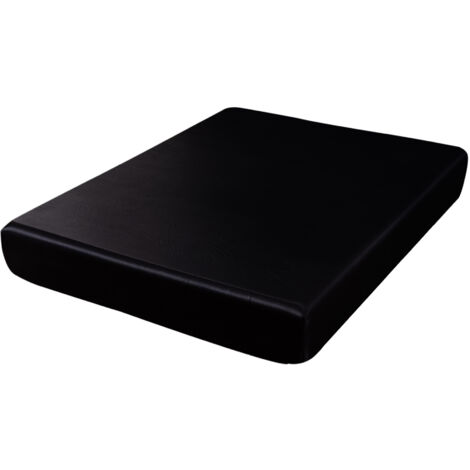 Drap-housse de couleur unie en soie avec sensation de fraîcheur estivale et protège-matelas en soie synthétique (1/3)