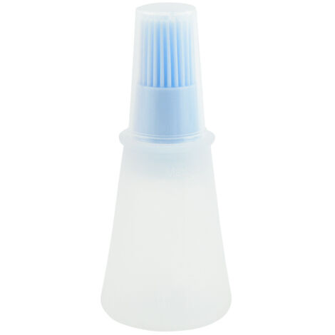 2 pièces de brosse à huile en silicone résistante aux hautes températures avec bouteille, brosse à huile de crêpe de cuisine, brosse de barbecue, sans perte (1/5)