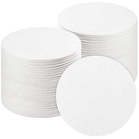 100 feuilles de papier rond pour four à micro-ondes, papier pour étagère, 4,7 pouces, papier isolant en fibre de céramique, céramique F (1/3)