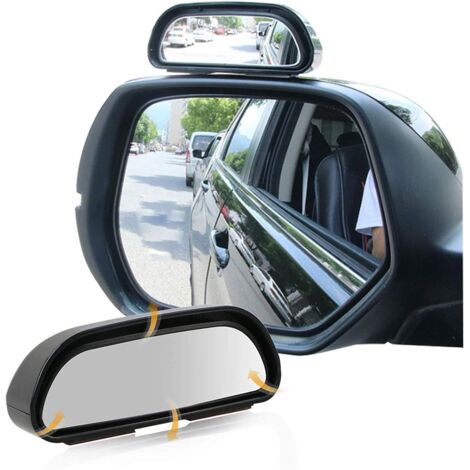 Lot de 2 rétroviseurs d'angle mort, rétroviseur latéral grand angle 360° pour moto (1/3)