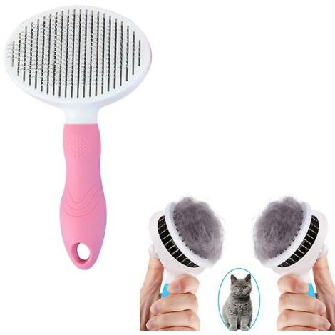 Peigne pour tondeuse à poils d'animaux de compagnie, accessoire de toilettage pour chiens et chats, brosse, outil de lissage, peigne à aiguille, râteau pour enlever les poils (1/2)