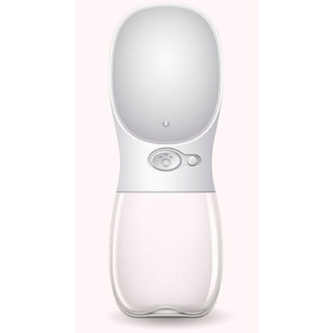 Bouteille d'eau pour chien 350 ml portable pour l'extérieur - Blanc (1/2)
