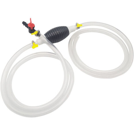 Pompe D'Amorçage Manuelle Portable, Pompe À Carburant Manuelle Universelle, Pompe De Vidange Du Moteur, Pompe À Eau Manuelle, Transfert De Fluide À Siphon À Haut Débit, Avec Régulateur De Débit (2 M) (1/5)