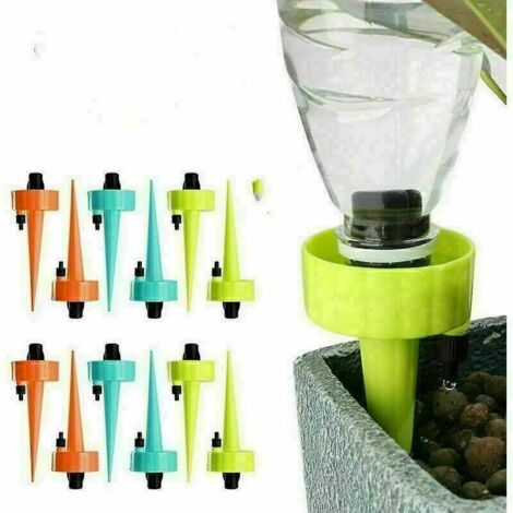 Kit d'irrigation goutte à goutte, 12pcs Dispositifs d'arrosage scientifiques réglables des plantes, Système d'arrosage automatique des plantes de bricolage pour le jardin domestique-Fei Yu (1/5)