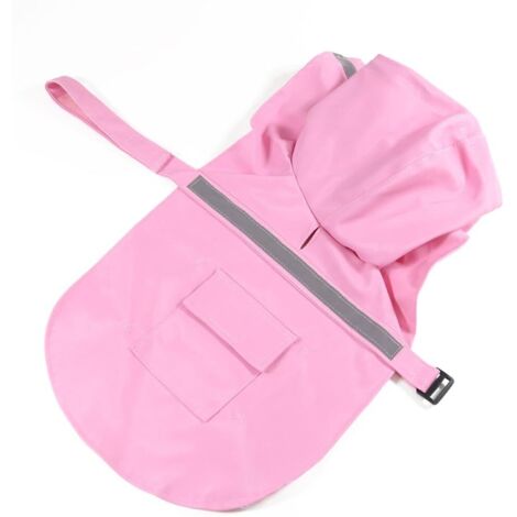 Imperméable réglable pour chien de compagnie (rose L)-Fei Yu (1/2)