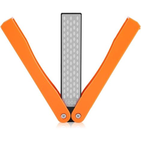 400/600 Aiguiseur Couteau Grit, Pliant Double-Face Diamant Pierre À Aiguiser Outil pour Camping en Plein Air Jardin Cuisine(Jaune)-Fei Yu (1/5)