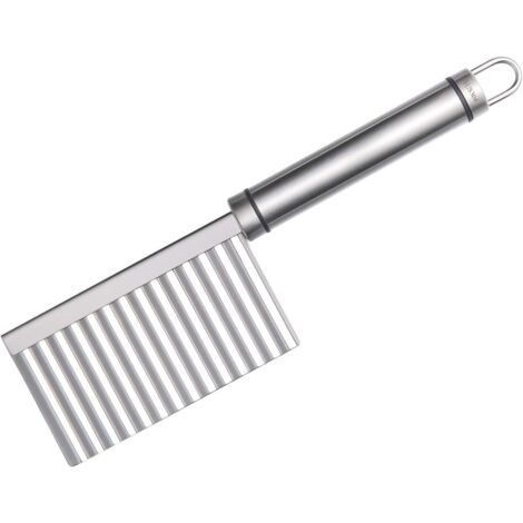 Outil de coupe de garniture en acier inoxydable Crinkle Chip Cutter Trancheuse à légumes Trancheuse à vagues-Fei Yu (1/5)