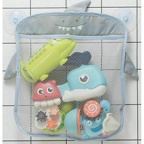 Rangement pour jouets de bain Organisateur de jouets pour bébé Salle de bain Porte-sac suspendu en filet Rose-Fei Yu (1/5)