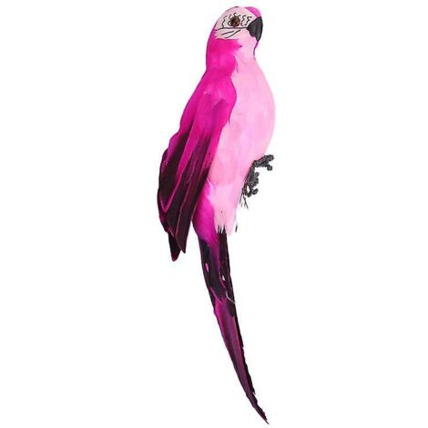 1 oiseau en plumes artificielles (1/3)