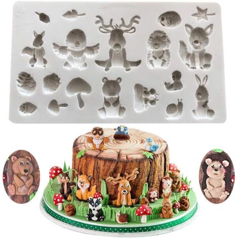 SiliCône Fondant Gâteau Moules 3D Animaux Moules SiliCône Chocolat Moules DIY Bonbons Gelée Ustensiles De Cuisson Gâteau Décoration-Fei Yu (1/5)