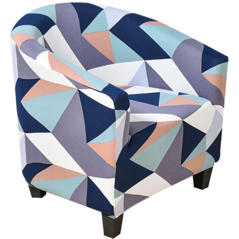 Housse de Fauteuil Cabriolet Extensible,Facile à Installer et à Laver, Housse de Chaise avec Accoudoirs Couverture de Fauteuil pour Comptoir Bar Salon Salle de Réunion-multicolore (1/5)